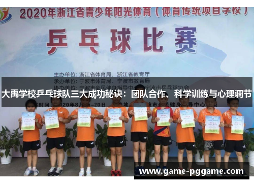大禹学校乒乓球队三大成功秘诀：团队合作、科学训练与心理调节